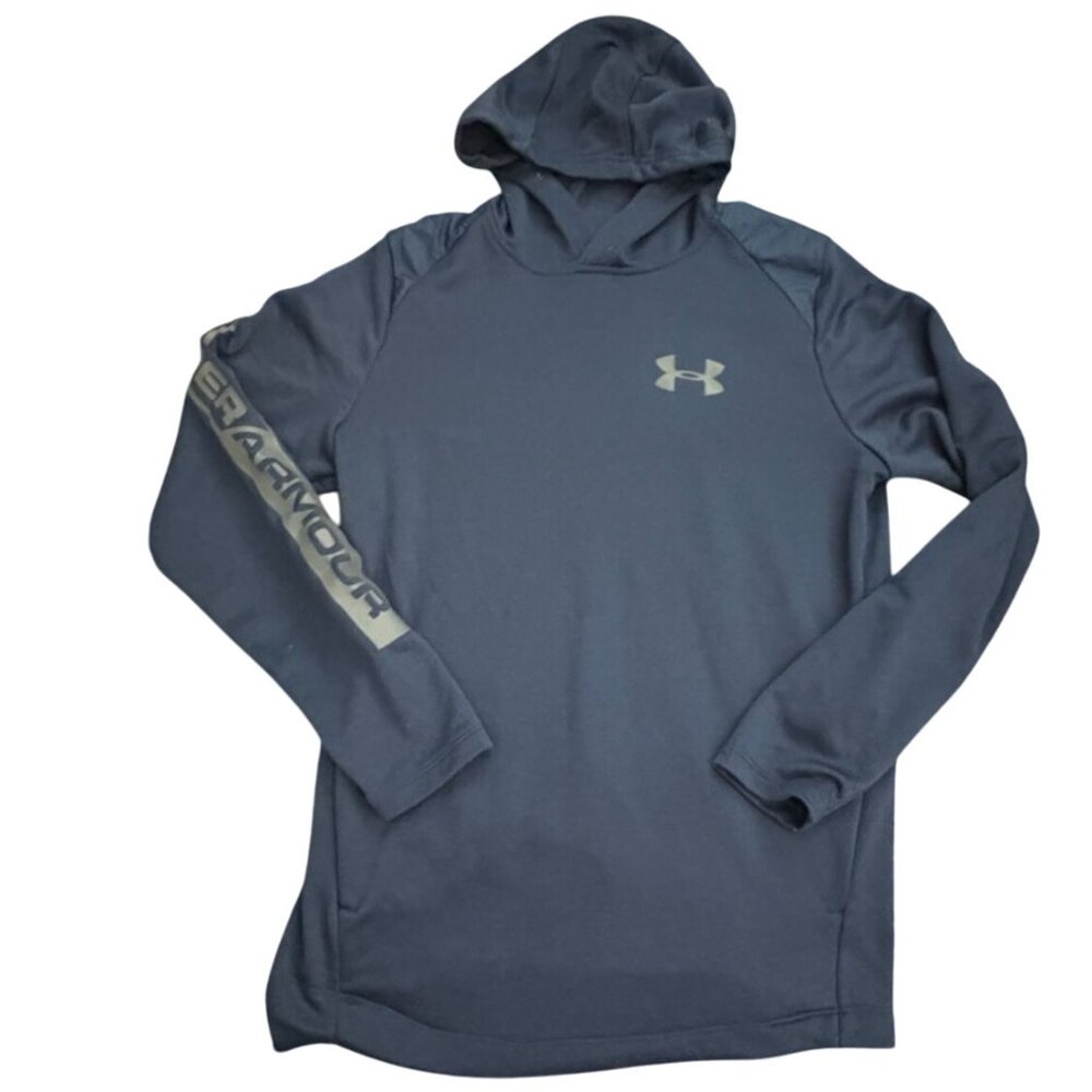 Under Armour Cold Gear Mens Loose Fit Hoodie/Sweatshirt-Blue-Small-GUC